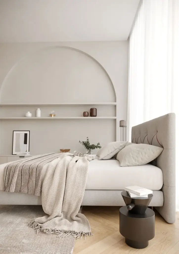 Wittmann Bett mit Regent Kopfteil und Spring Slim Bettbasis
