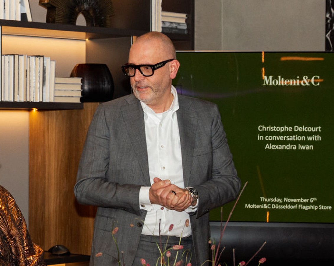 Patrick Treutlein im Gespräch im Molteni&C Flagship Store Düsseldorf